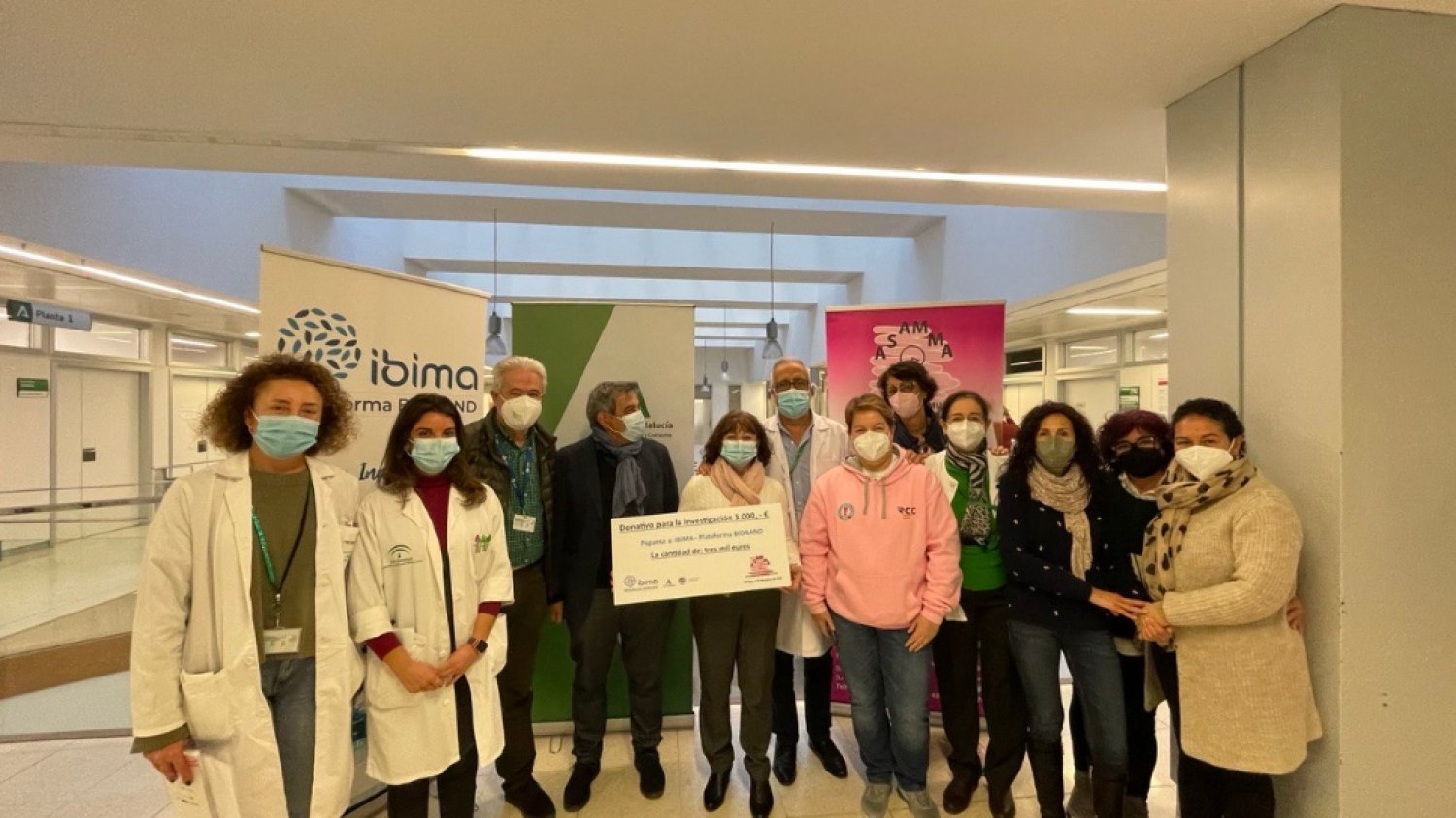 IBIMA recibe por parte de la asociación ASAMMA una donación de 3.000 euros para una investigación genética