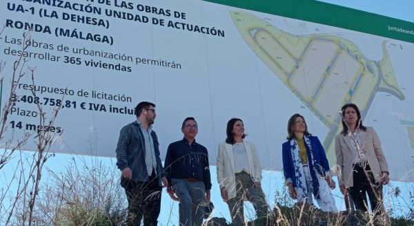La Junta licitará las obras de urbanización de La Dehesa en Ronda, tras 14 años paralizadas 