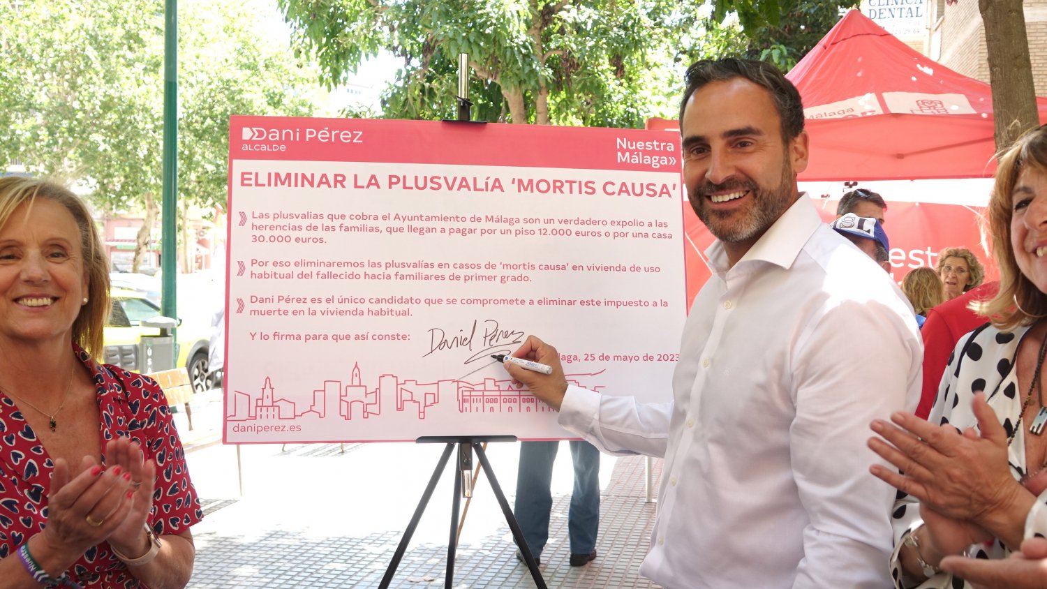 Dani Pérez reclama una gran movilización el domingo para conseguir el cambio en la ciudad de Málaga