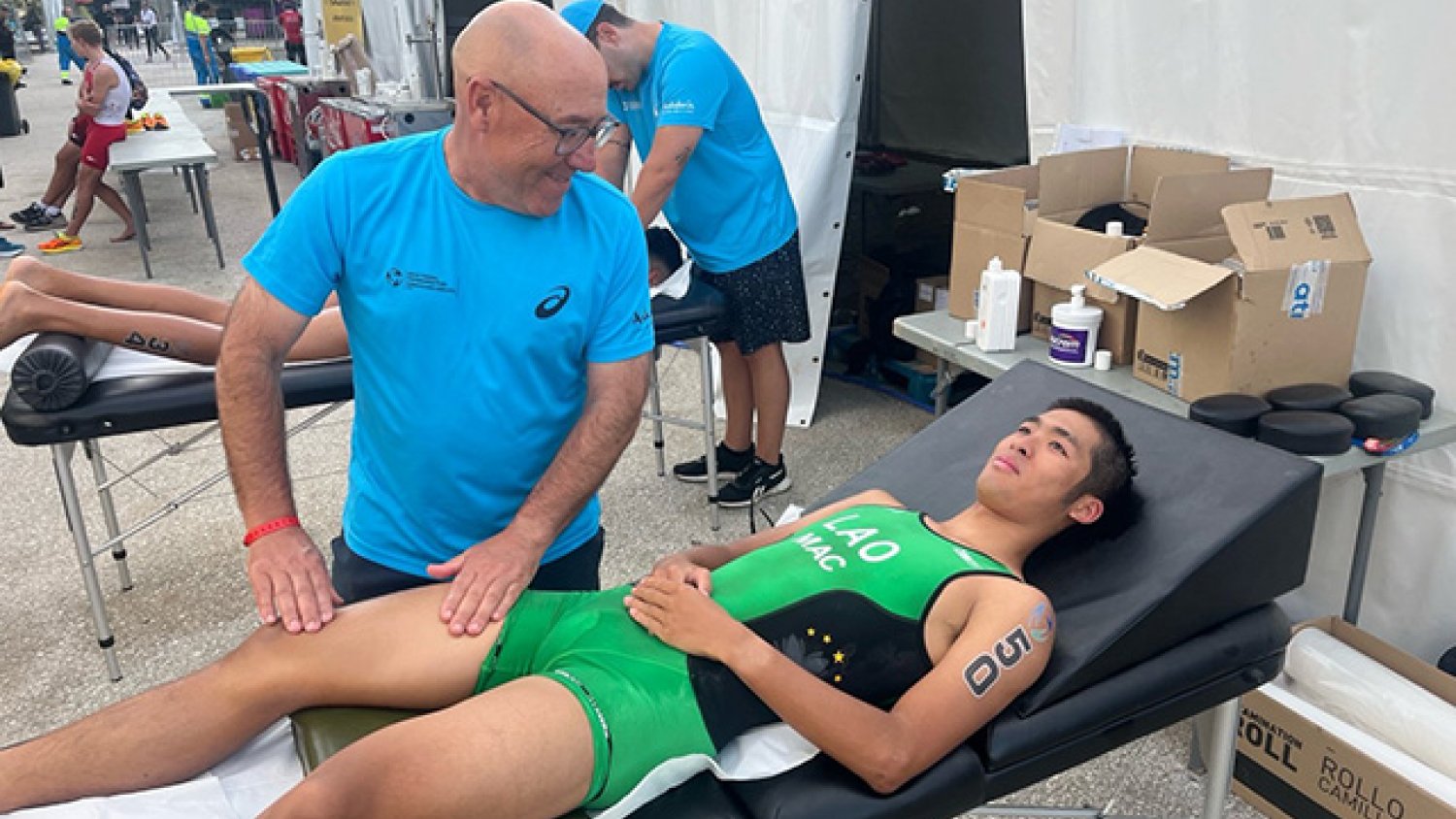 La UMA coordina el Servicio de Fisioterapia de las finales de la World Series de Triatlón