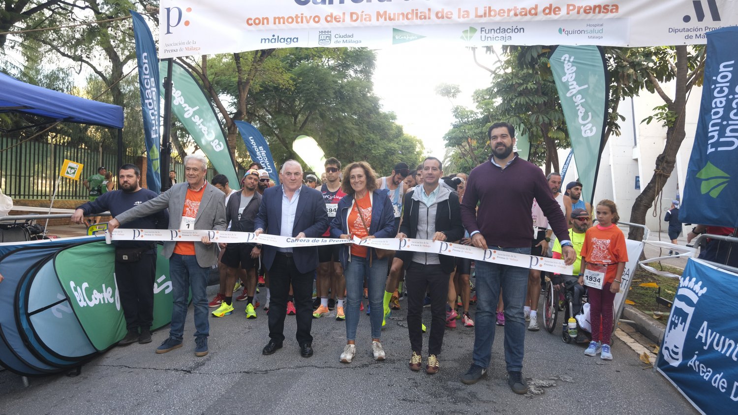 Más de 1.400 corredores reivindicaron ayer en Málaga la libertad de prensa