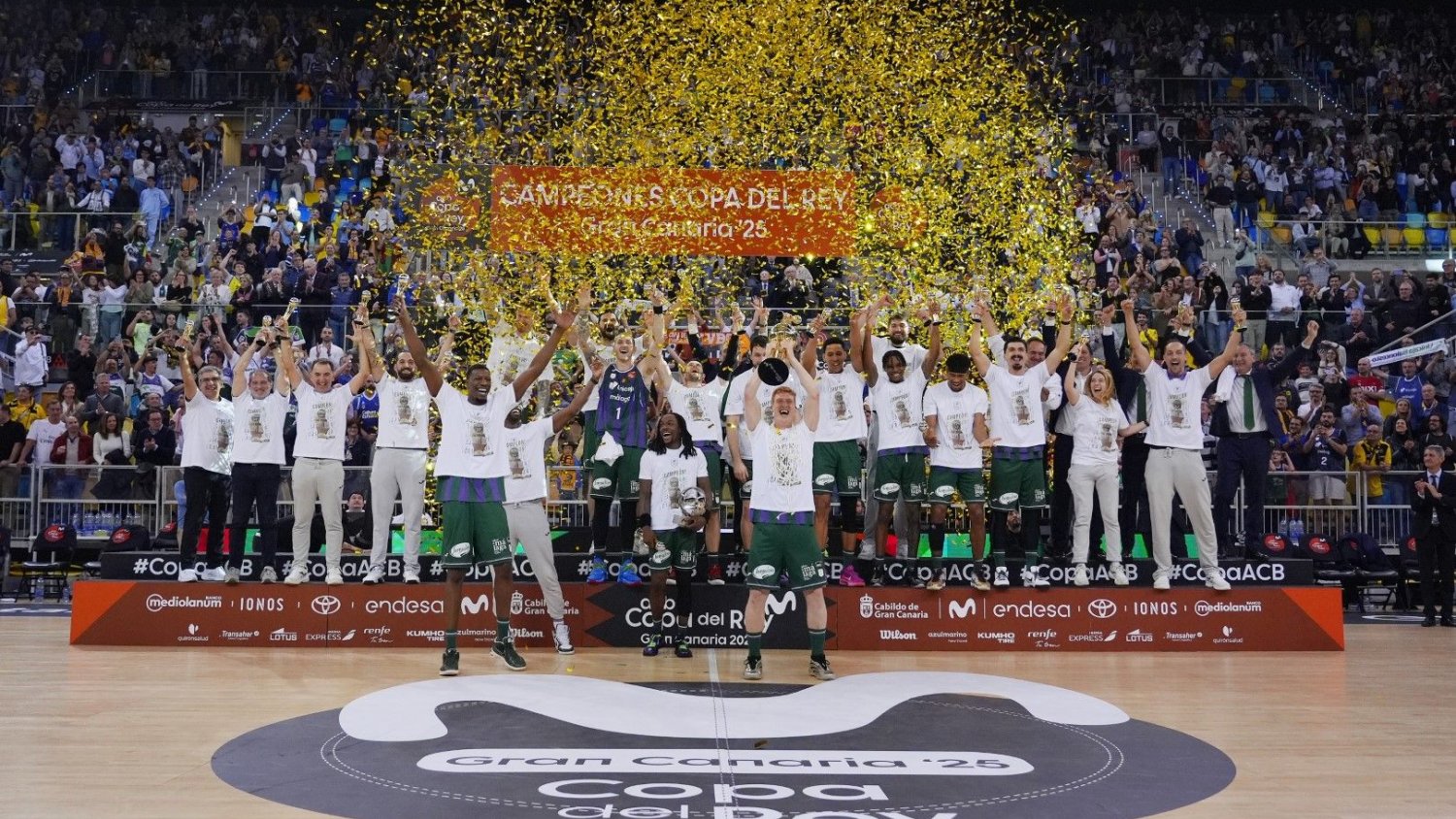 El Unicaja se proclama campeón de la Copa del Rey tras derrotar al Real Madrid en la final de Las Palmas